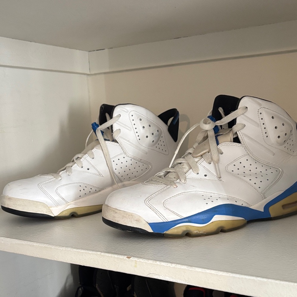 Jordan White and Blue Men's Shoes